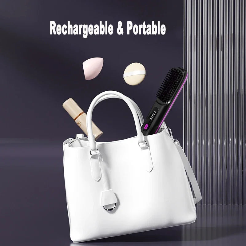 Cordless Hair Straightener Brush - TameLuxe