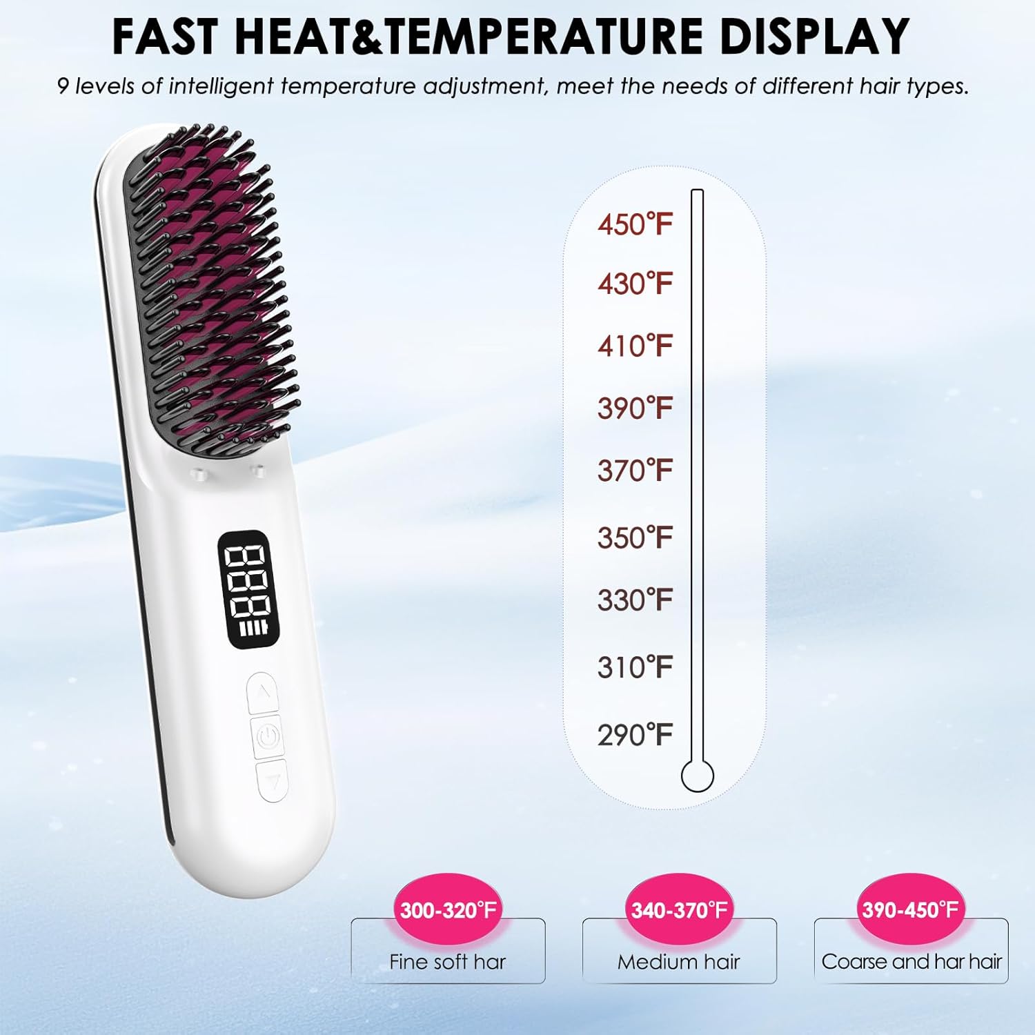 Cordless Hair Straightener Brush - TameLuxe