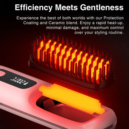 Cordless Hair Straightener Brush - TameLuxe